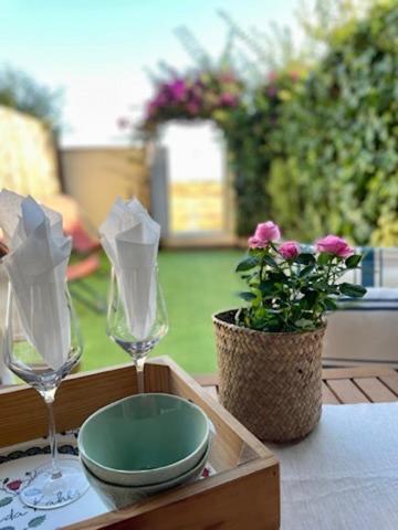 Beach flat with garden Castelldefels Exterior foto